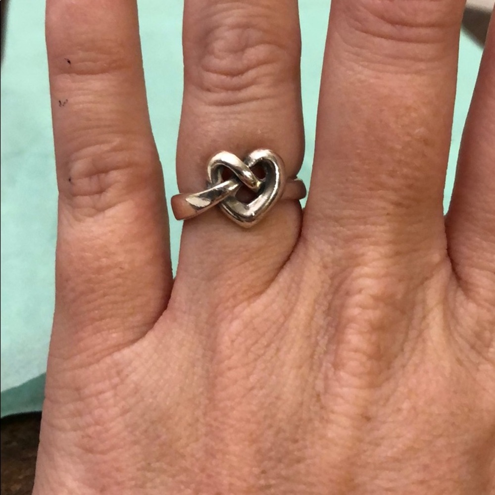 James Avery heart knot ring